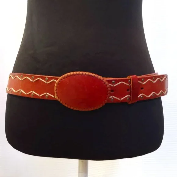 Express | Accessories | Express Tan Leather Belt Wstitching  display picture 1